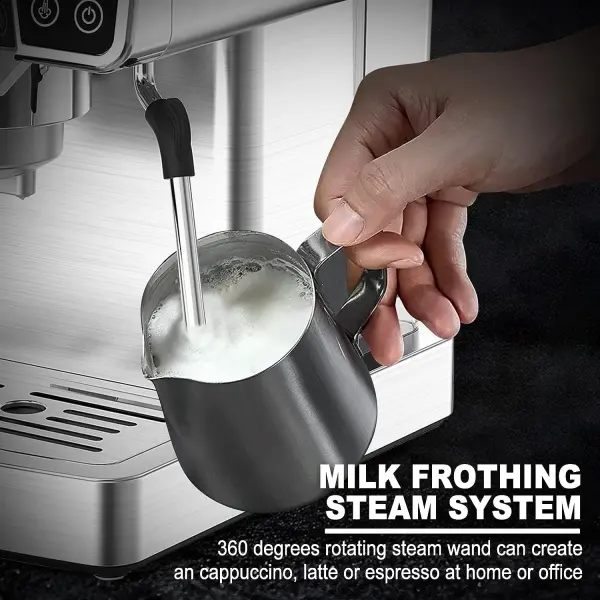 HOMOKUS Espresso Machine 20 Bar – Cappuccino Coffee Maker with Milk Frother Steam Wand for Latte, Mocha, Cappuccino – Espresso