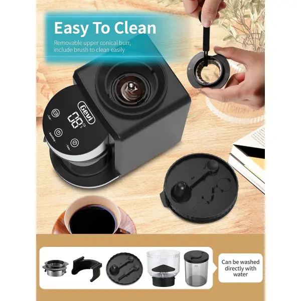 Gevi Burr Coffee Grinder, Adjustable Burr Mill with 35 Precise Grind Settings, Electric Coffee Grinder for