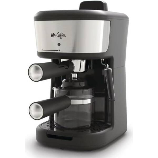 Mr. Coffee® 4-Shot Steam Espresso, Cappuccino, and Latte Maker Black