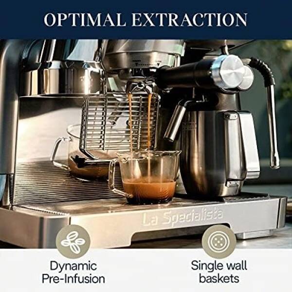 De’Longhi EC9665M La Specialista Maestro Espresso Machine, Stainless Steel, Silver,Black