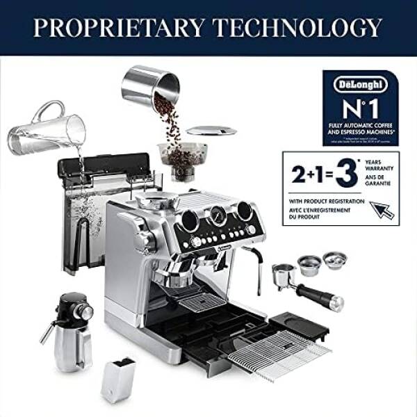 De’Longhi EC9665M La Specialista Maestro Espresso Machine, Stainless Steel, Silver,Black