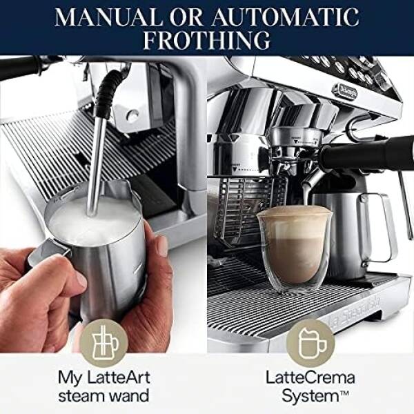 De’Longhi EC9665M La Specialista Maestro Espresso Machine, Stainless Steel, Silver,Black
