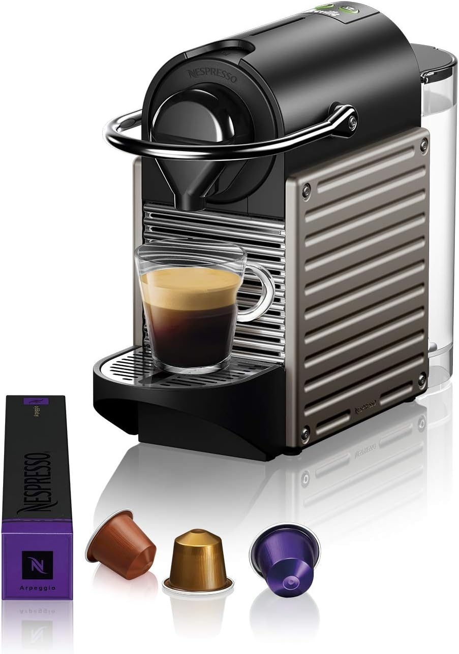  Nespresso Essenza Mini Original Espresso Machine by  Breville,20.3 oz, Pure White: Home & Kitchen