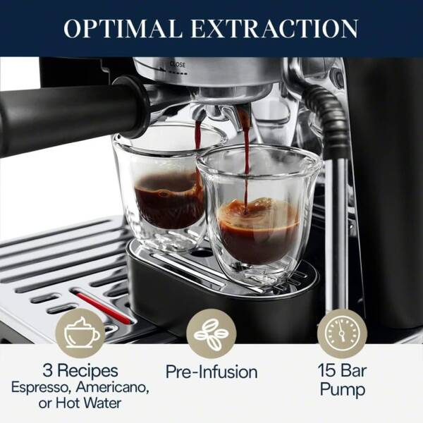 De’Longhi La Specialista Arte EC9155MB, Espresso Machine with Grinder, Bean to Cup Coffee & Cappuccino Maker with Professional
