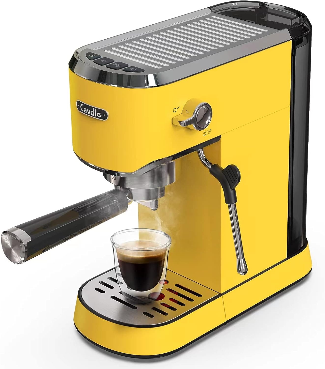 Espresso Coffee Machine 20 Bar Pump Espresso Maker with Milk Frother Steam  Wand