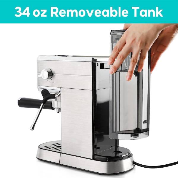 CASABREWS Espresso Machine 20 Bar, Professional Espresso Maker with Milk Frother Steam Wand, Compact Espresso Coffee Machine