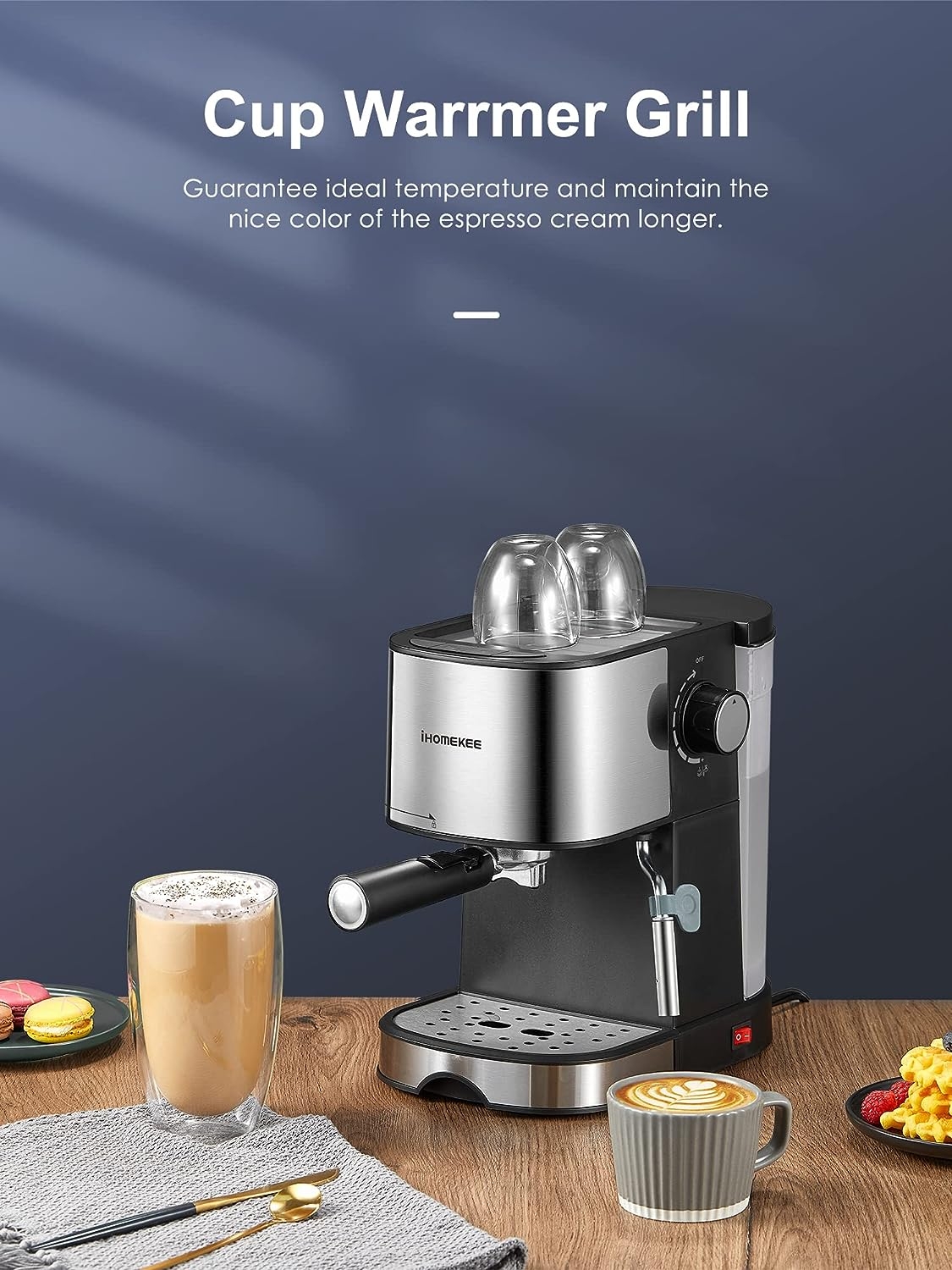 Coffee Gator Semi Automatic Espresso Machine w/Frother and Removable Water  Tank