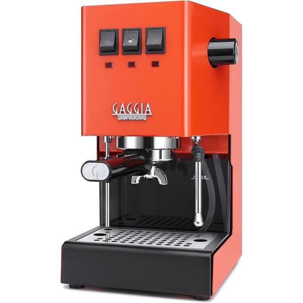 Gaggia RI9380/53 Classic Evo Pro Espresso Machine, Lobster Red, Small