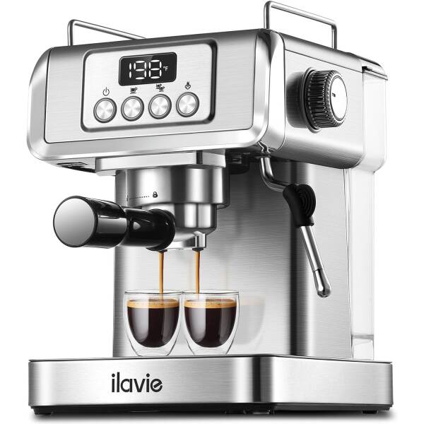 ILAVIE 20 Bar Espresso Machine, Stainless Steel Espresso Coffee Machine for Cappuccino, Latte, Espresso Maker for Home,