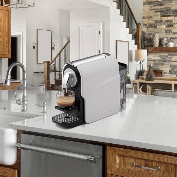 beanglass Espresso Pod Machine for Home, Compact Capsule Coffee Maker for Nespresso Original Pods, 20 Bar High Pressure Pump,