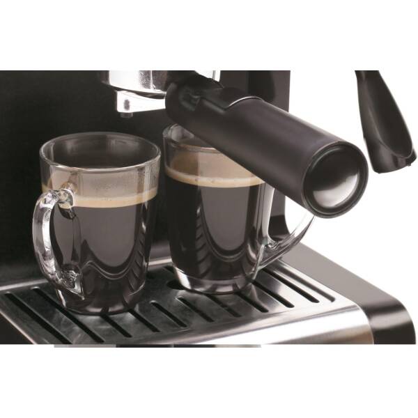 Capresso 116.04 Pump Espresso and Cappuccino Machine EC100, Black and Stainless, 46 oz