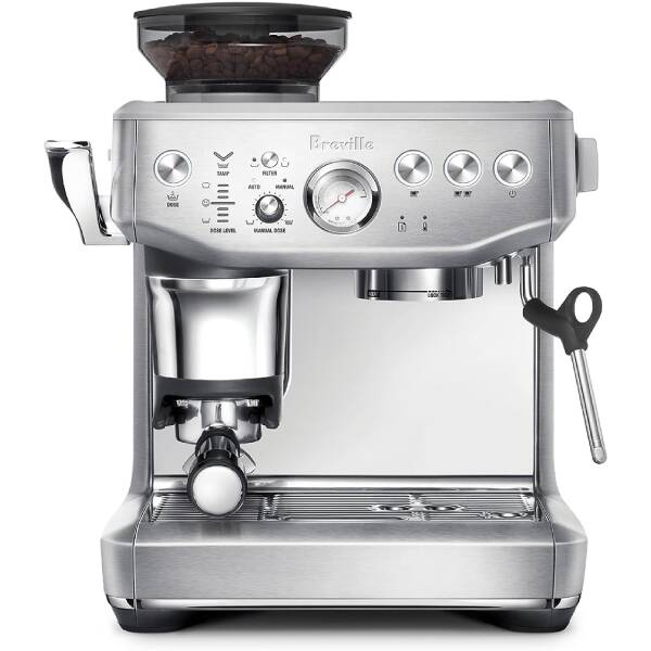 Breville Barista Express® Impress Espresso Machine, 2 Liters, Brushed Stainless Steel, BES876BSS