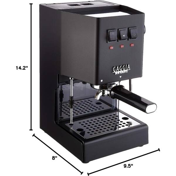 Gaggia RI9380/49 Classic Evo Pro Espresso Machine, Thunder Black