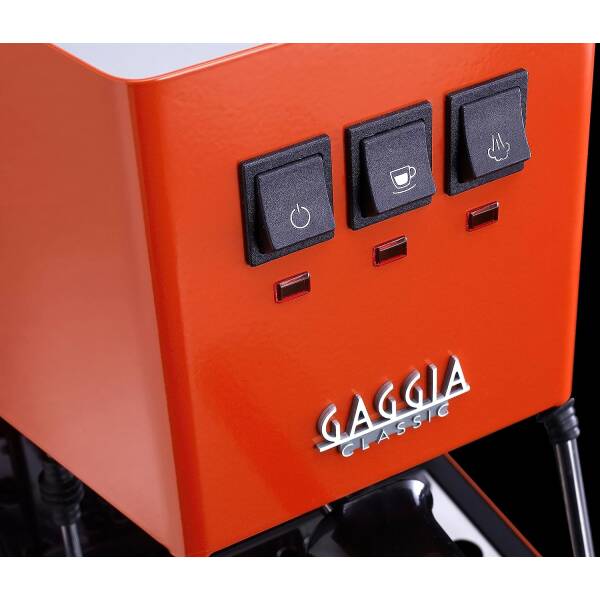 Gaggia RI9380/53 Classic Evo Pro Espresso Machine, Lobster Red, Small