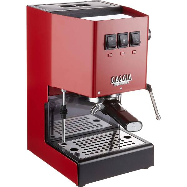 Gaggia RI9380/47 Classic Pro Espresso Machine,1.3liters, Cherry Red