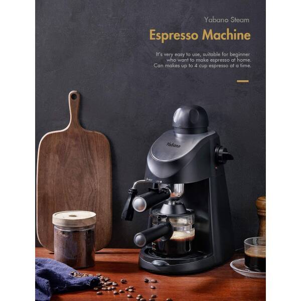 Yabano Espresso Machine, 3.5Bar Espresso Coffee Maker, Espresso and Cappuccino Machine with Milk Frother, Espresso Maker with