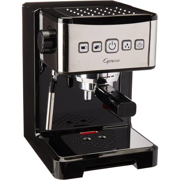 Capresso 124.01 Ultima Pro Programmable Pump Espresso Machine, Black/Stainless Steel