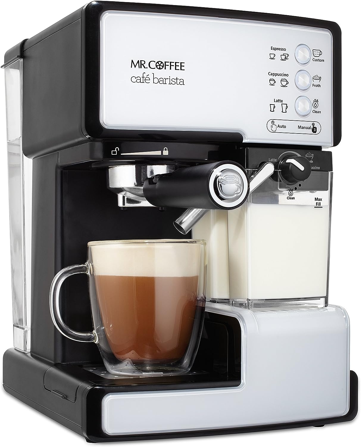 Mr. Coffee BVMC-ECMP1102 Cafe Barista Espresso Maker Machine, White – Coffee  Gear