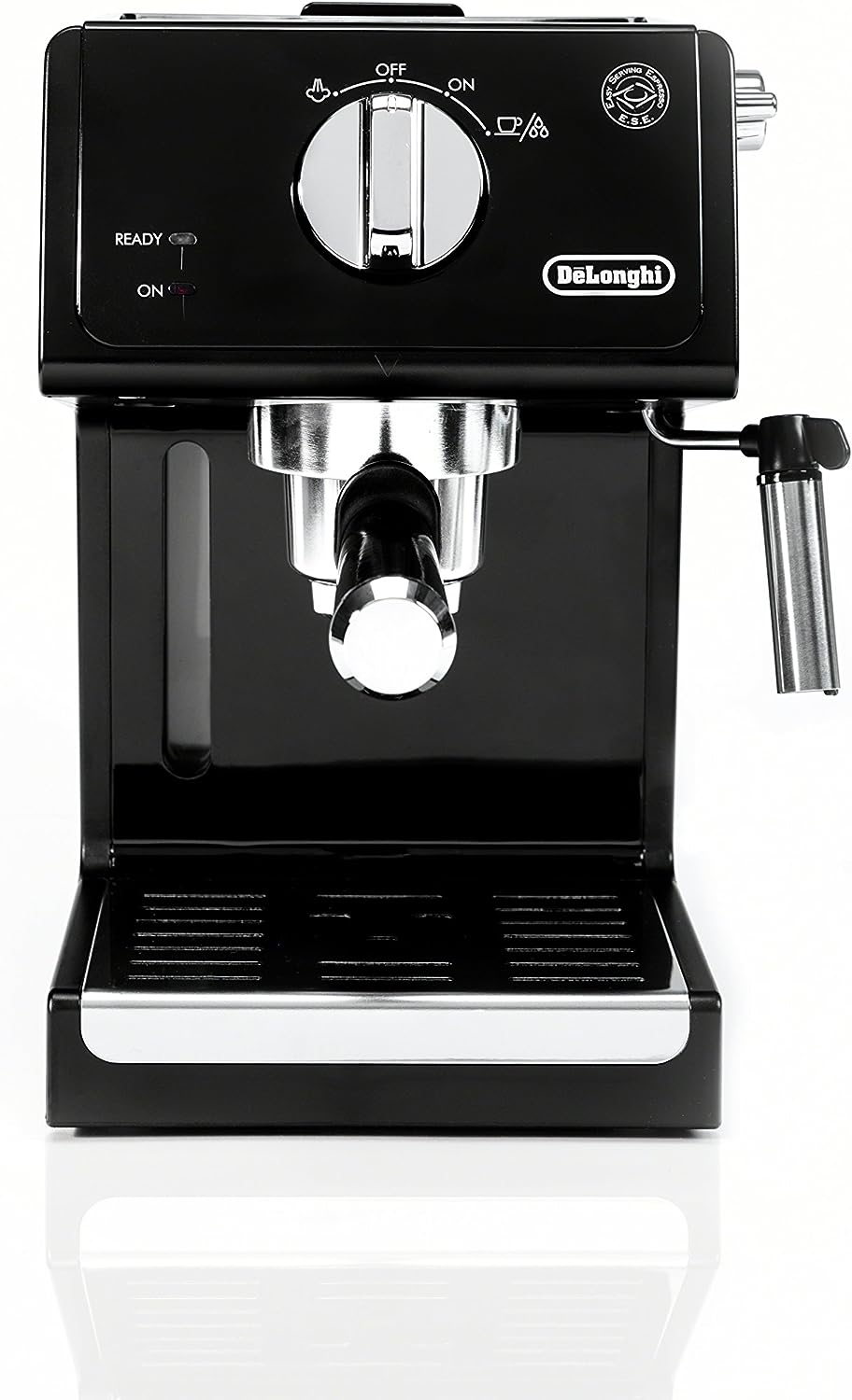 De'Longhi All-In-One Cappuccino, Espresso with Coffee Maker in Black and  Stainless Steel