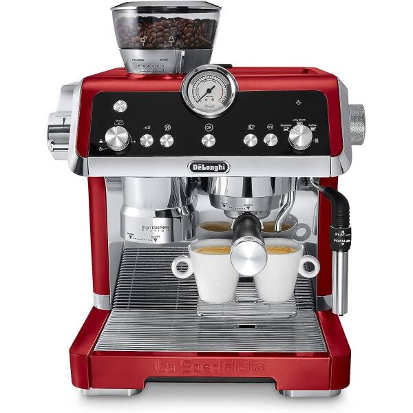 De’Longhi EC9335R La Specialista Espresso Machine with Sensor Grinder, Dual Heating System, Advanced Latte System & Hot Water