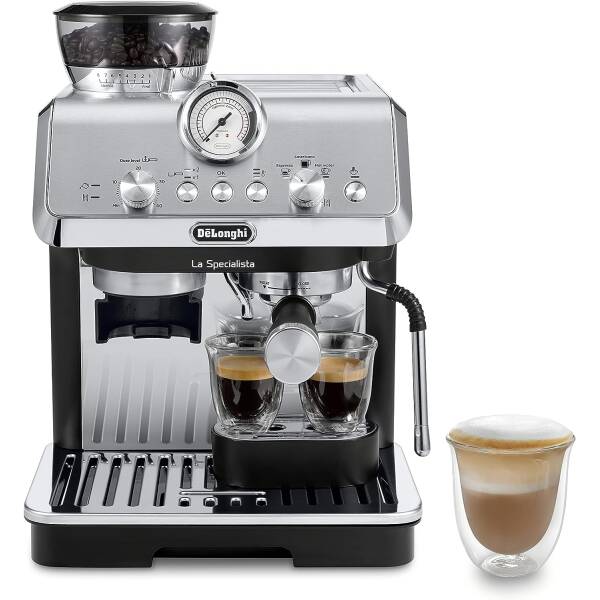 De’Longhi La Specialista Arte EC9155MB, Espresso Machine with Grinder, Bean to Cup Coffee & Cappuccino Maker with Professional