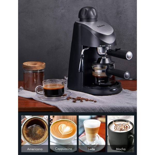 Yabano Espresso Machine, 3.5Bar Espresso Coffee Maker, Espresso and Cappuccino Machine with Milk Frother, Espresso Maker with